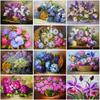 5D DIY Diamond Painting Flower Rhinestone Picture Diamond Embroidery Vase Rose Mosaic Art Cross Stitch Kit Home Decoration Gift