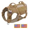 Тактическая военная шлейка для собак, прочный нейлоновый жилет для собак, шлейка с ручкой для дрессировки домашних животных средних и больших собак, немецкая овчарка