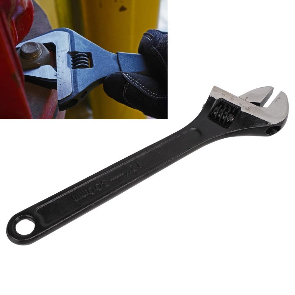 Adjustable Adjustable Wrench 45 Steel Open End Wrench New Black Oxide Wrench General Maintenance