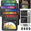 Colored for Adult Coloring Metallic Pencil Tin for and Entrance Gifts Pencils, 174-Color Set, Oil-Based, Books, Colors, Sketchbooks,