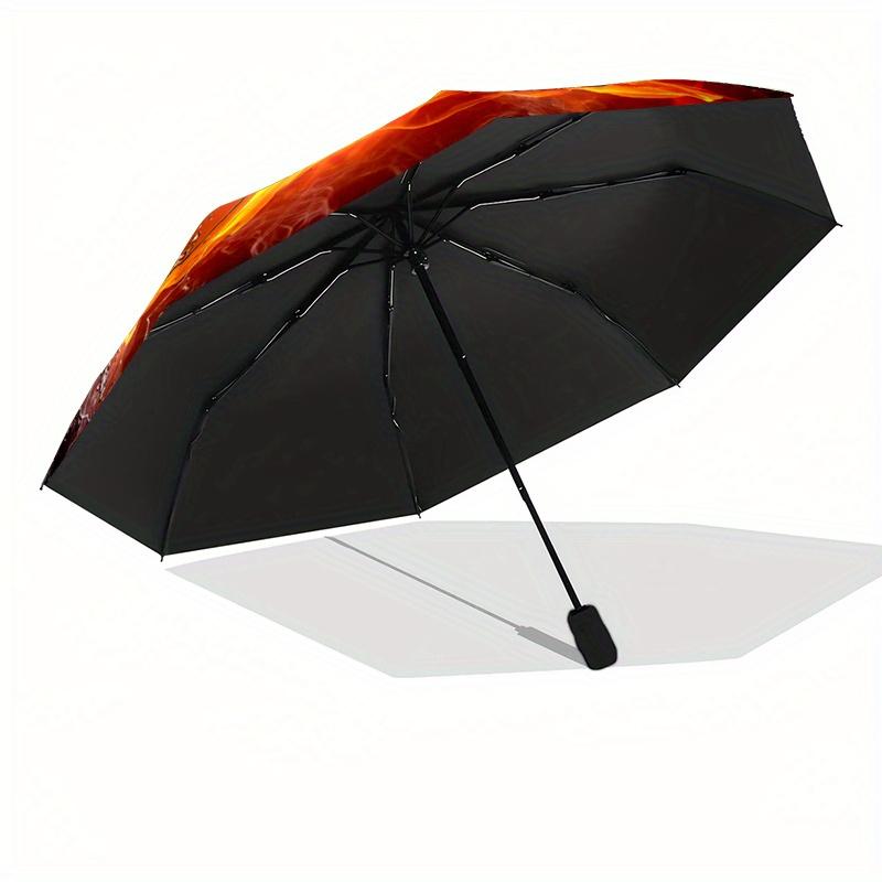 1pc Basketball-Themed Portable Folding Umbrella with Durable Iron Frame, 8 Ribs, Automatic Open, All-Season Multi-Functional U