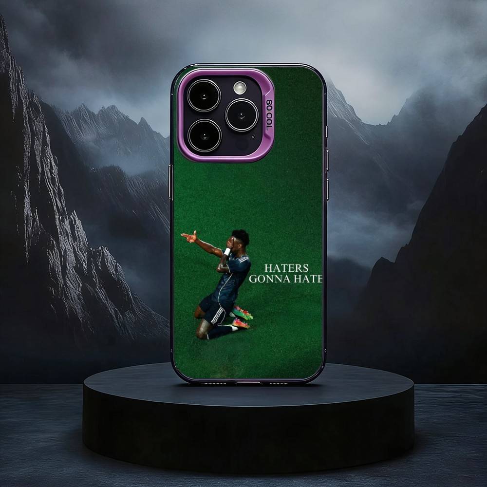 V-Vinicius J-Junior Черный Конфетный серебристый чехол для телефона Чехол для iPhone17,16,15,14,13,12,11 Plus,Pro Max