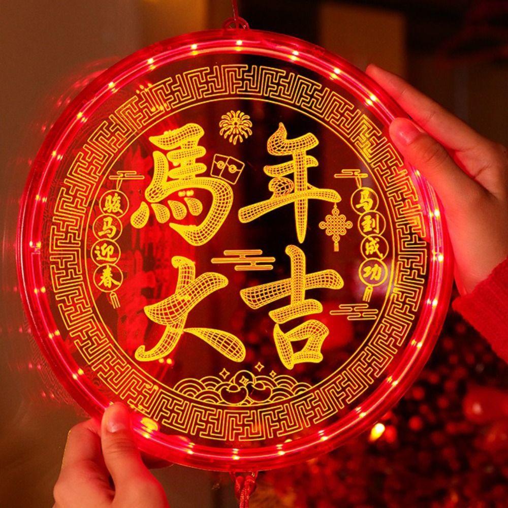 Acrylic New Year Lantern Red Hanging Lights New Red Hanging Lanterns Chinese New Year