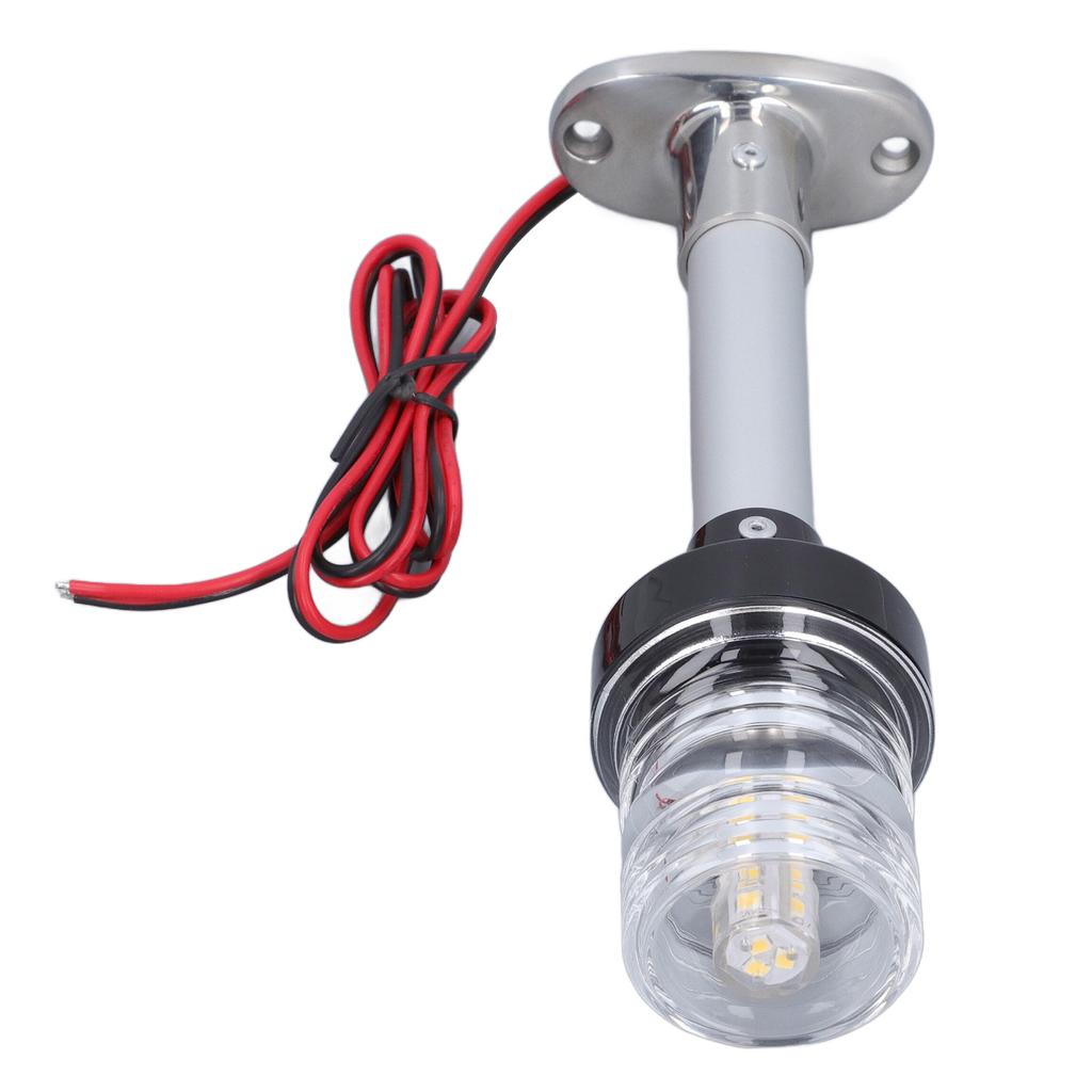 Светодиодный кормовой фонарь для лодки 6 дюймов, дальность видимости 2 морских мили 4000?4500K Белый 360 градусов Всесторонняя IP66 Навигация