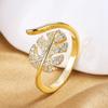 925 Sterling Silver HipHop Ring Open Adjustable Silver/Gold For Women Exquisite Student Girlfriend Jewelry Wedding Party GiftG