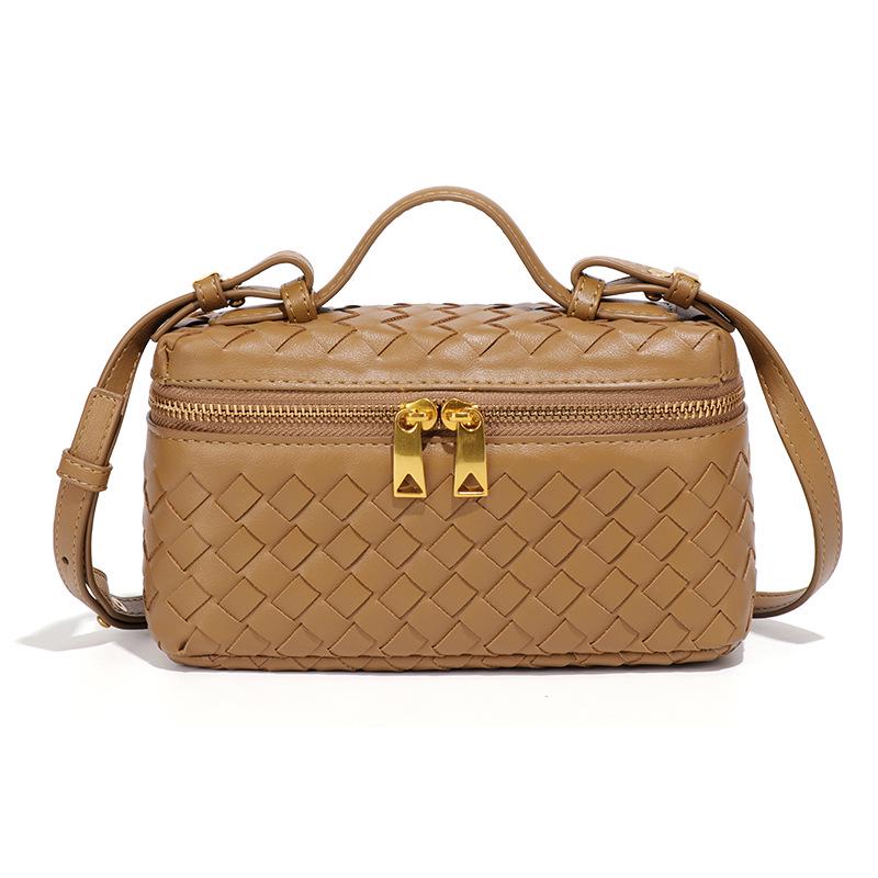 Новая классическая плетеная вручную сумка кроссбоди «Тофу» квадратной формы