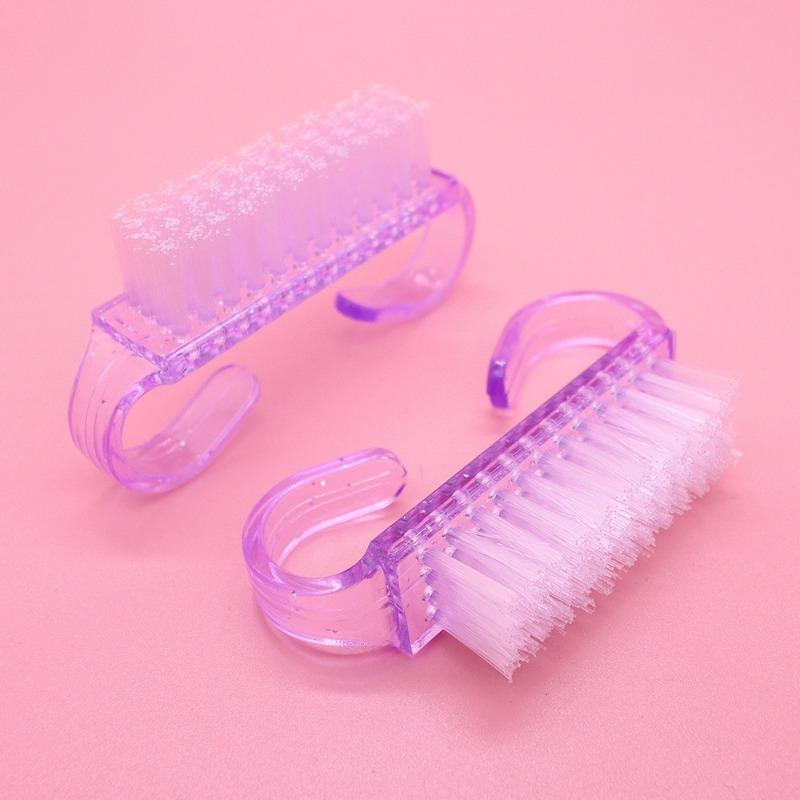 Small Glittery Horn Brush Nail Art Dust Cleaning Tool
