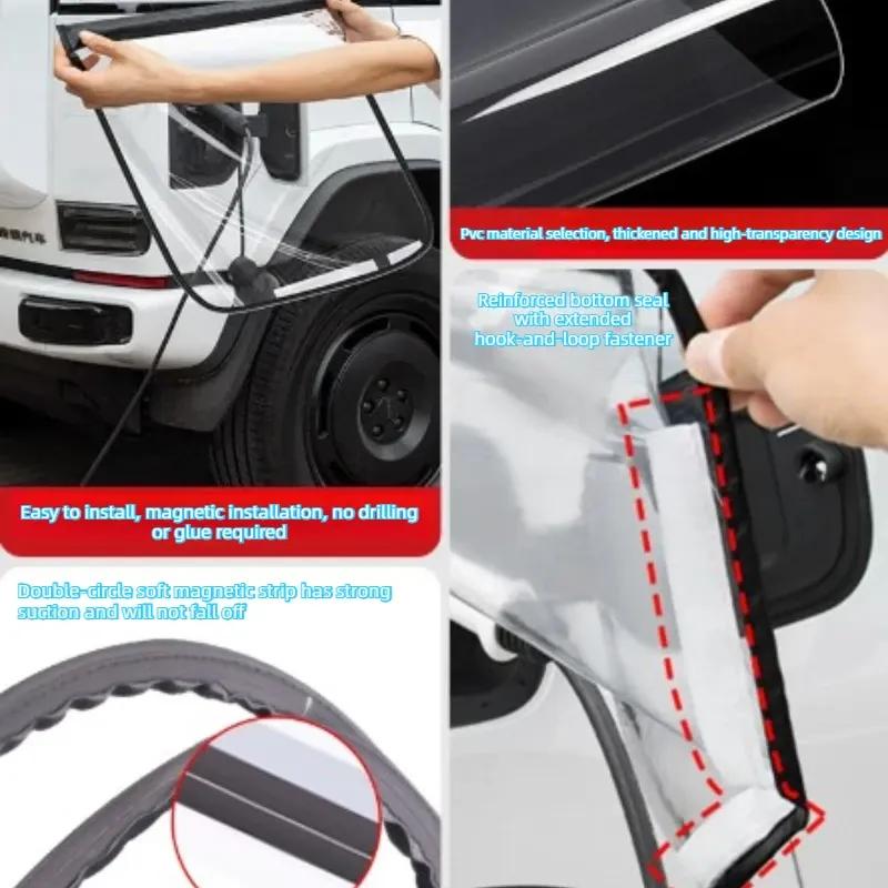 Charging Gun Rainproof Cover Car Charging Pile Port Protection Rainproof Modification Accessories Suitable for Chery ICAUR V23