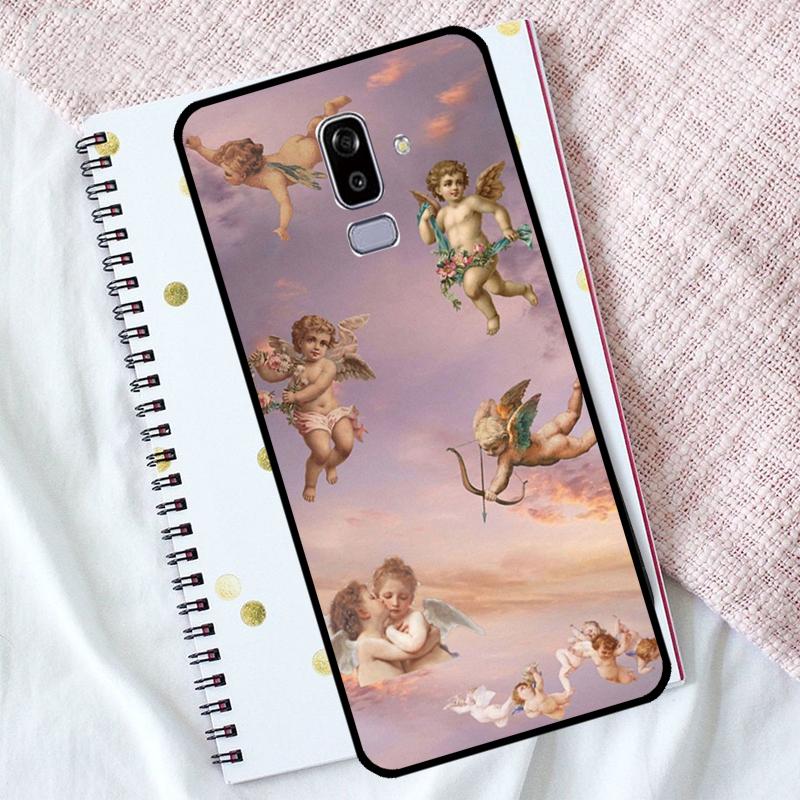 Чехол с мультяшным ангелочком для Samsung Galaxy M21 M13 M54 M34 M14 M56 M36 M16 M31 M11 M53 M32 M52 M35 M55 M15 M06