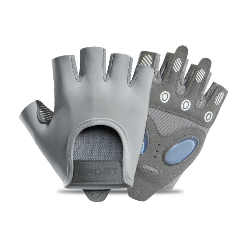 Перчатки для фитнеса с дышащей сеткой и полупальцами для мужчин и женщин — нескользящие, против мозолей, идеально подходят для занятий в спортзале, йоги, езды на велосипеде и других видов спорта