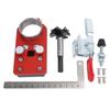 35mm Concealed Hinge Jig Aluminum Alloy Cabinet Door Hinge Drilling Guide with Hole Opener L Ruler Q