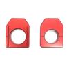 Motorcycle CNC Rear Chain Adjuster Axle Block For HONDA CR125R CR250R CRF250R CRF250X CRF450R CRF450X CRF450RX Parts Red