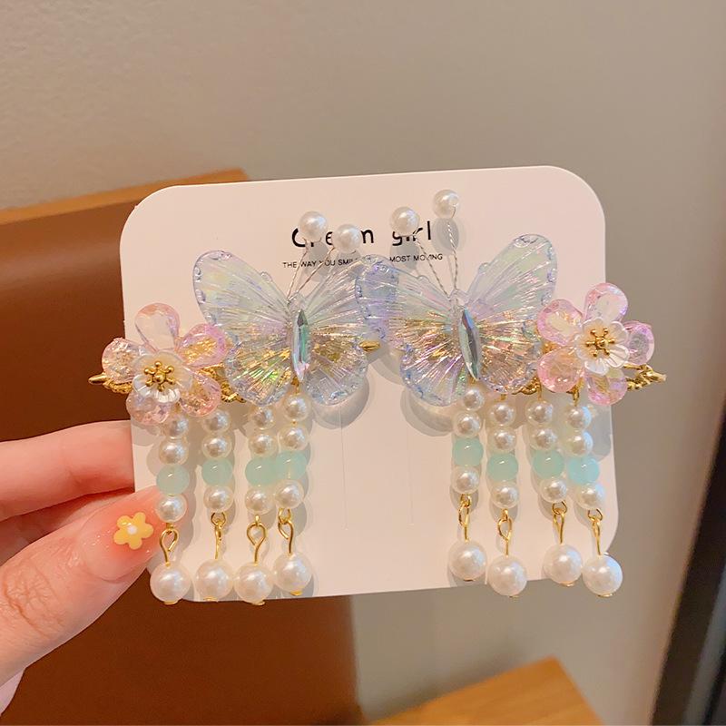 Китайские заколки для волос в стиле принцессы с кисточками - Аксессуары для волос Ханфу в древнем стиле для женщин и девочек