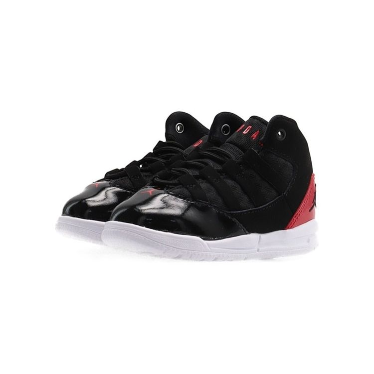 Air Jordan Max Aura BT Черные/Красные Детские Кроссовки Белые AQ9215-006