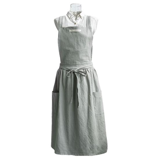 Женщины Мужчины Работа Кухня Цветок Кофейня Сплошной Цвет Мягкий Постиранный Хлопок Фартук Продажа Товаров