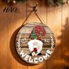 Creative Wall Plaque for Windowsill DIY Wooden Gnome Welcome Sign Front Door, Rustic Hanging Decor Small Balcony with Lanyard, Decorative Farmhouse