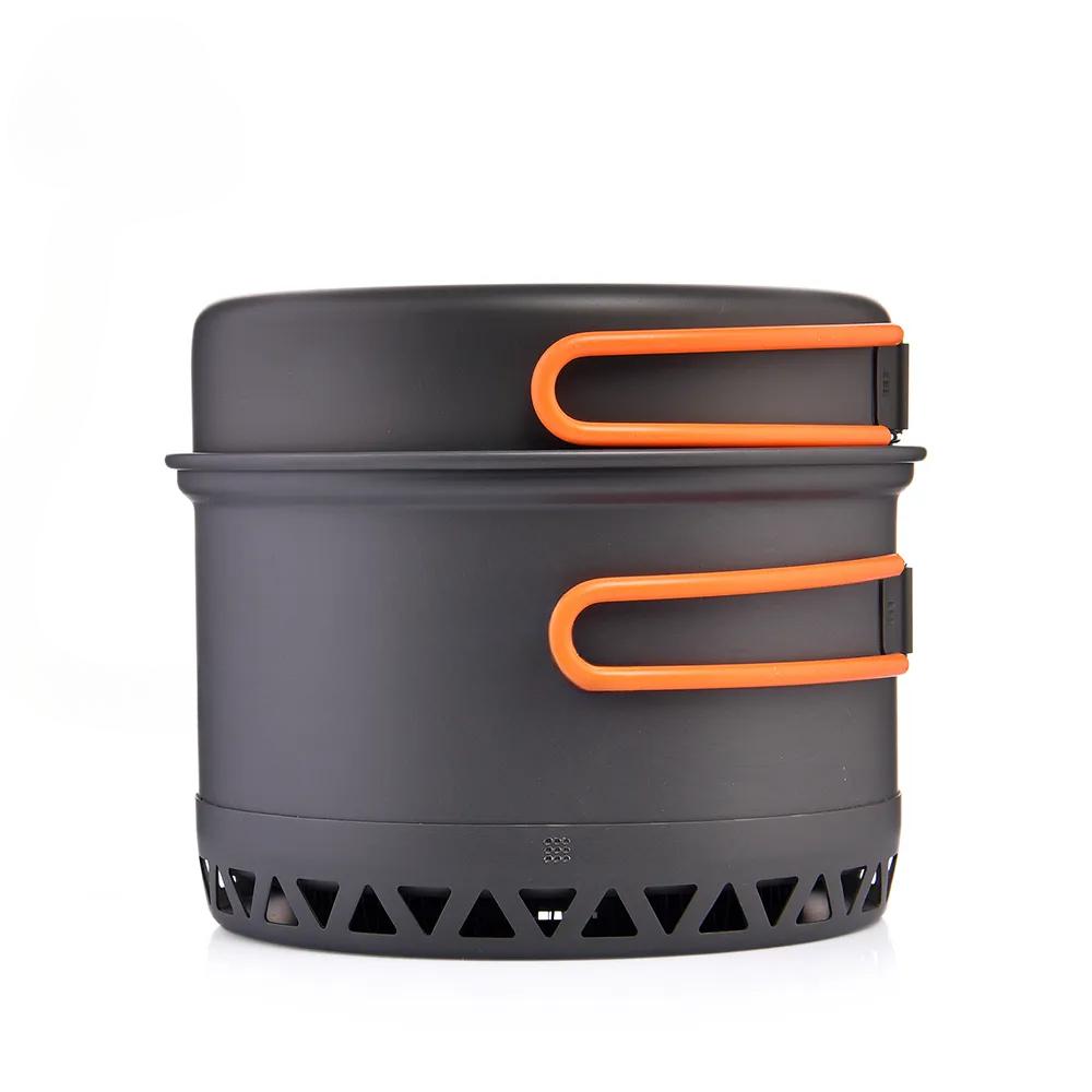 Набор для кемпинга, кастрюля 1,3/2,3 л, посуда для приготовления пищи на открытом воздухе, тепловая плита, дорожная посуда, горшок, чайник, туристическое кухонное оборудование, портативная посуда для пешего туризма, уличная посуда