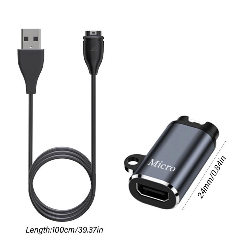 Удобный USB C Адаптер-зарядное устройство для умных часов 7 6S 6 5S 5 955 965 45 45S 245, В комплекте с пылезащитными колпачками и ремешком