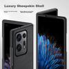 OPPO Find N2 Phone Case, Findn2 Protective Cover, Left And Right Folding Screen OPPO Find Shockproof Leather Casen, Outer in Starry Black