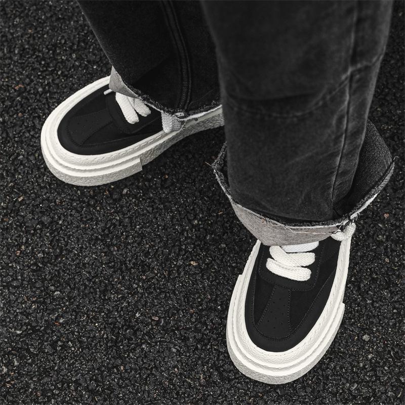 Спортивные и любительские белые туфли, эксклюзивный дизайн, мужские туфли на толстой подошве, увеличивающие рост, весна и осень 50557-J