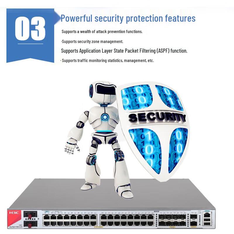 H3C F100-A-G5 Full Gigabit Multi-Service Enterprise Firewall