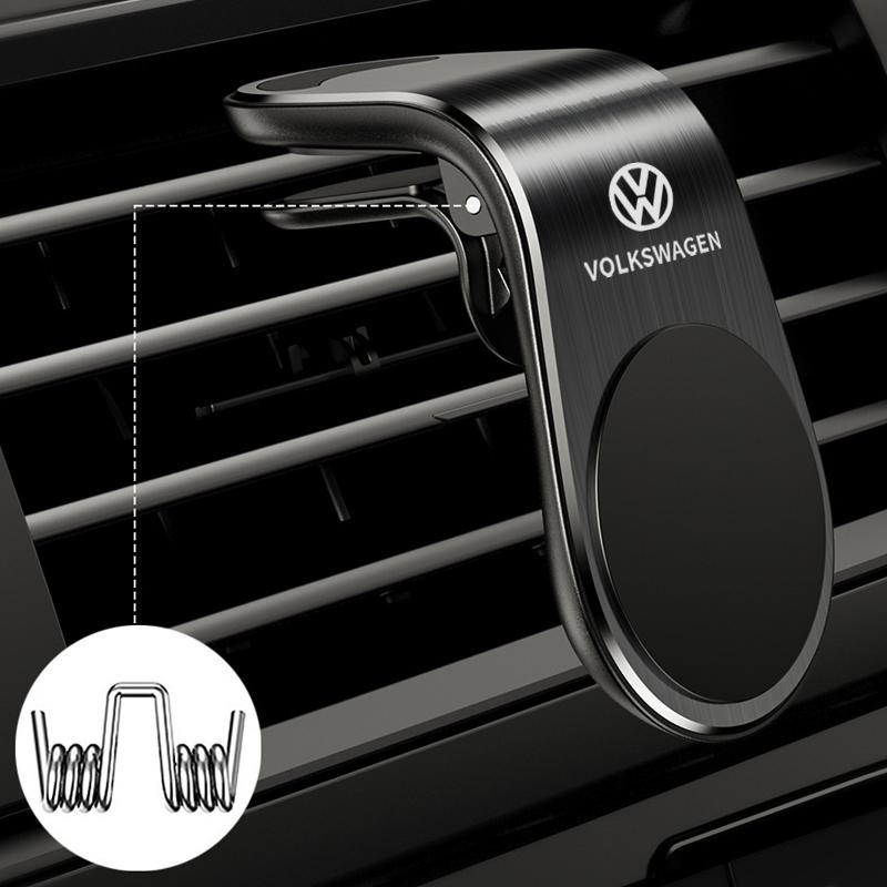 Металлический магнитный держатель для телефона в автомобиль для Volkswagen VW Polo Golf T5 Caddy T4 Touran GTI Passat Scirocco Tiguan GTD Аксессуары UF6
