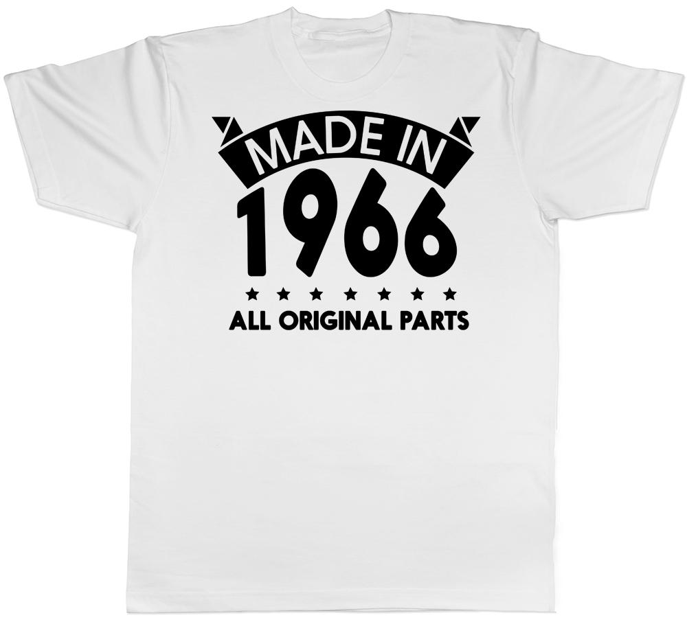 Made in 1966 All Original Parts Birthday Mens Short Sleeve TShirt