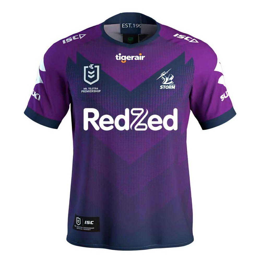 Домашняя регбийная майка Melbourne Storm 1998/2023/24 МУЖСКАЯ ТРЕНИРОВОЧНАЯ МАЙКА MELBOURNE STORM ANZAC ПАМЯТНАЯ Размер S---6XL