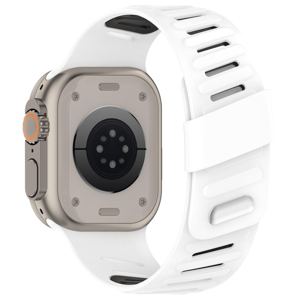 Силиконовый спортивный ремешок для Apple Watch Ultra 49 мм, браслет с наклонной застежкой для iWatch Series 10 46 мм 9 8 7 6 5 4 SE 42 мм 44 мм 45 мм, ремешок с наклонной застежкой