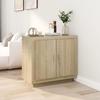 VidaXL Buffet Sonoma Oak 80x40x75 Cm Engineered Wood 811820