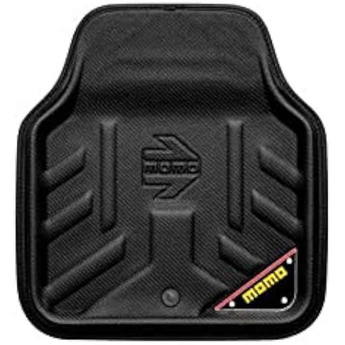 Tapis de voiture - MOMO - Drive.CRB-BLK - Noir - Antidérapant - Renfort en aluminium