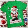 Счастливого Рождества Мужская и Женская Рождественская Футболка Санты #MC