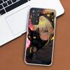 Чехол для телефона Anime Girls Cute Black Cat для Xiaomi Redmi Note 12 12S 11 11S 10 10S 9 9S 11T 11E Pro Plus 8 8T 7 5 9T + чехол-коробка