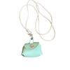 Anti-loss Mini Coin Purse Necklace Hanging Neck Sweater Chain Portable Long Leather Necklace  Women