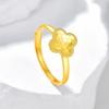 Элегантное регулируемое кольцо в виде кролика с покрытием из меди и золота с дизайном чешуи дракона для женщин