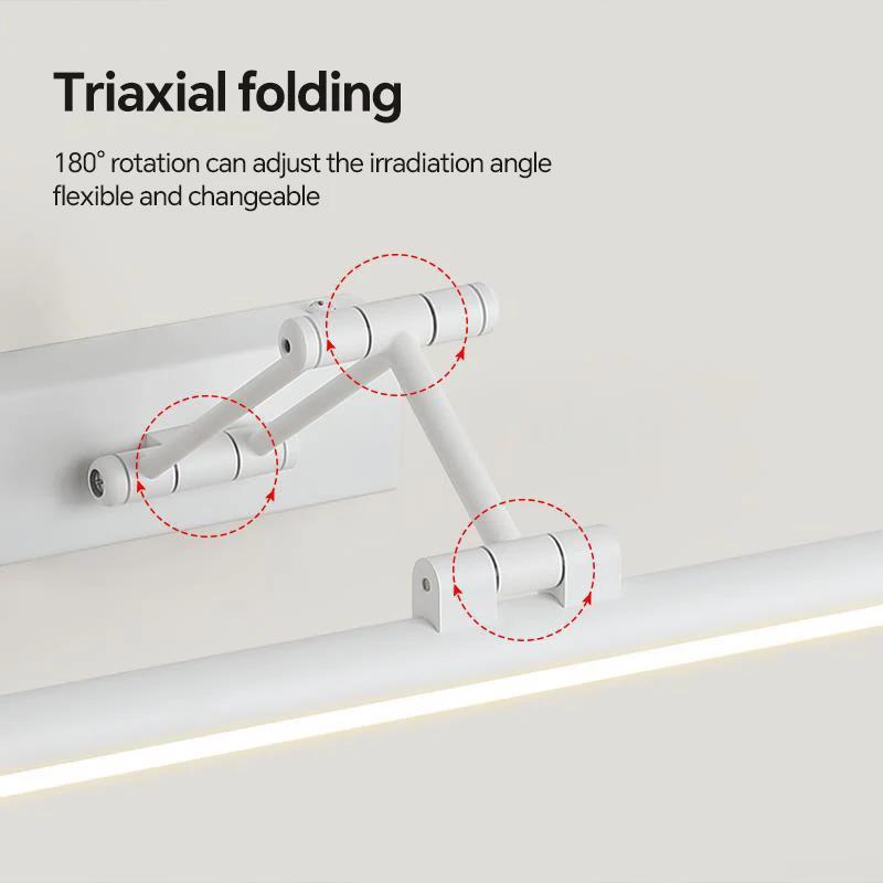 Современный светодиодный настенный светильник, зеркало в ванной, выдвижной черный белый светильник для макияжа, светильник, настенное бра