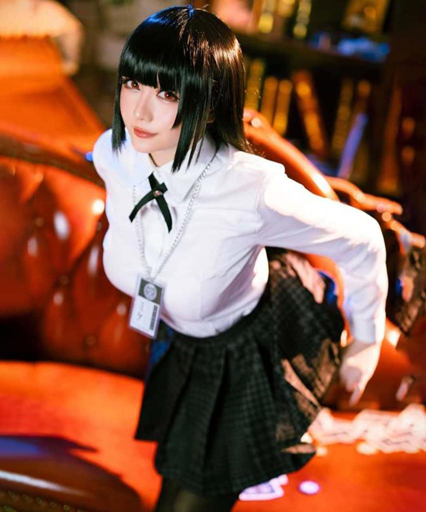 Kakegurui Yumeko Jabami Style парик маскировка косплей костюм аниме [milky time] (M)