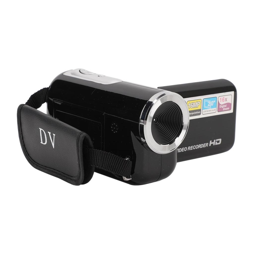 1080P 16MP Video Recording Camera with 16X Zoom and Anti-Shake, 2-Inch Rotating LCD Screen, for Recording Growth, Travel, and Weddings