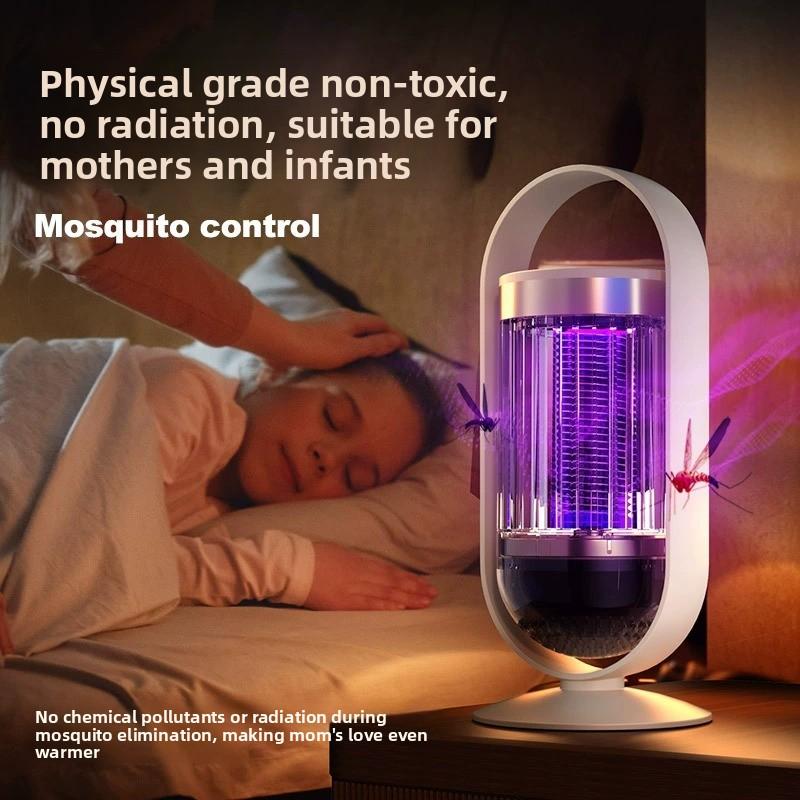 Lámpara antimosquitos recargable para camping, interior y exterior, silenciosa y segura para bebés