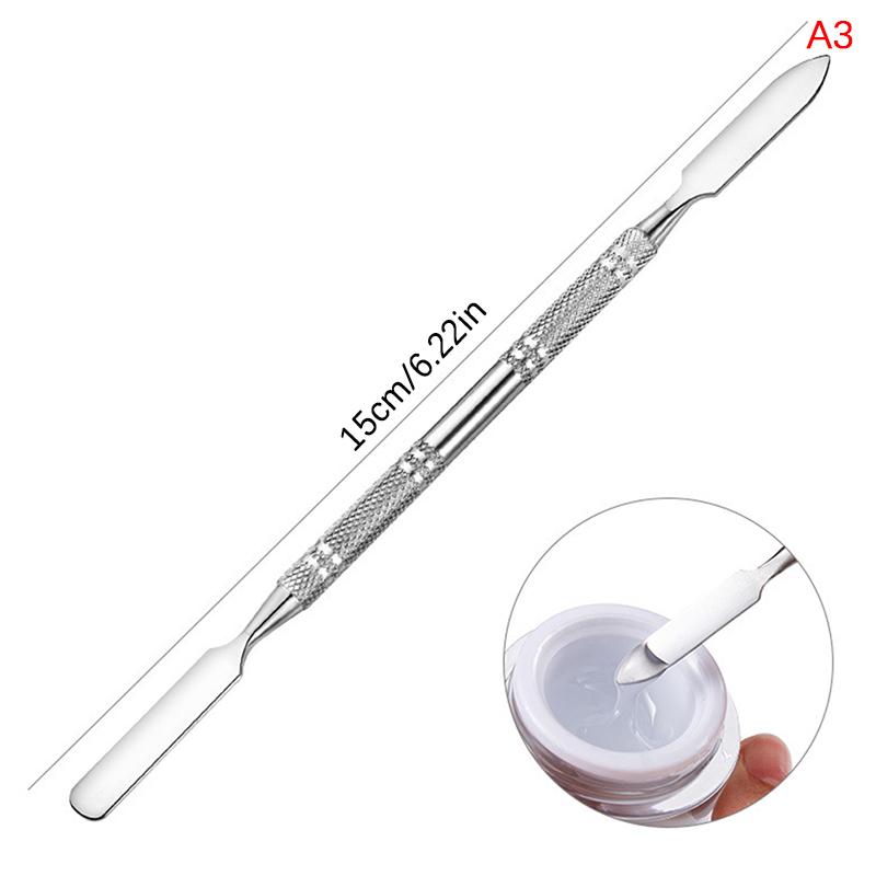 Nail Art Stirring Rod Gel Acrylic Bb Cream Mixing Stick Steel Spoon Spatula