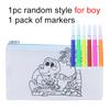 Pen Bag Non Woven Fabric Stationery Colored Zipper Bags Suitable for Children Graffiti Cartoon Pattern Portable Storage Bag TMZ