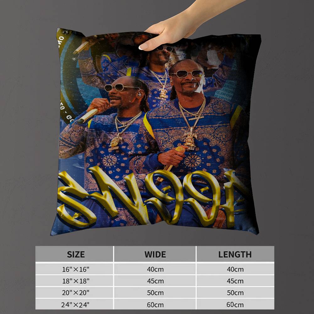 HipHop Rapper SSnoop DDogg cm Cushion Cover Pillow Cover Decor Pillowcase Home Pillowcase for Couch Pillow