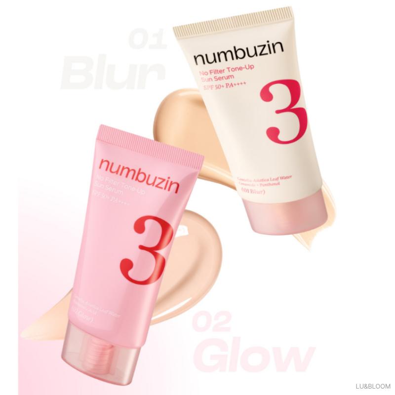 NUMBUZIN No.3 Porcelain Base-skip Tone Up Beige SPF50+ PA++++ 50 мл(Обновление версии.) (+Бесплатный подарок)