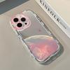 Pink Planet Heart Phone Case For iPhone 17 16 15 14 13 12 11 Pro Max 7 8 Plus XR X XS 17E 16E Luxury Makeup Mirror Soft Cover