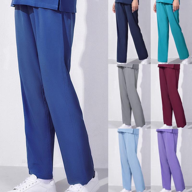 Доктор спандекс хирургические штаны эластичные стоматологические штаны СПА уход рабочие штаны медсестры однотонные новые высокого качества
