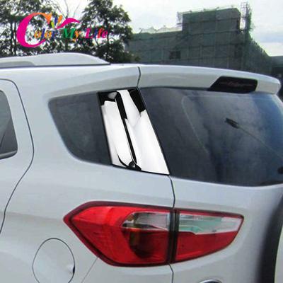 Color My Life 2 шт./компл. ABS хромированные блестки для Ford Ecosport 2013-2017 автомобильный задний спойлер боковая скошенная крышка окна
