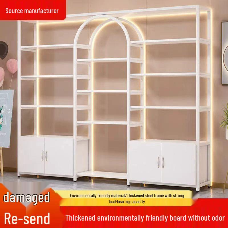 Floor-Standing Multi-Layer Nail Polish and Beauty Salon Display Rack