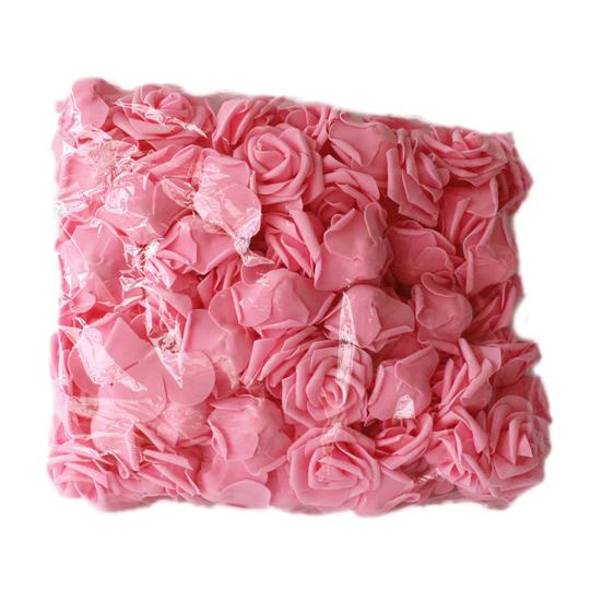 100 шт искусственный цветок красивый однотонный полиэтиленовая пена свадебная имитация пены роза для вечеринки