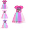 Kpop Demon Hunters Girl Cotton Rainbow Lace Dress For Girls Ages 3 To 8