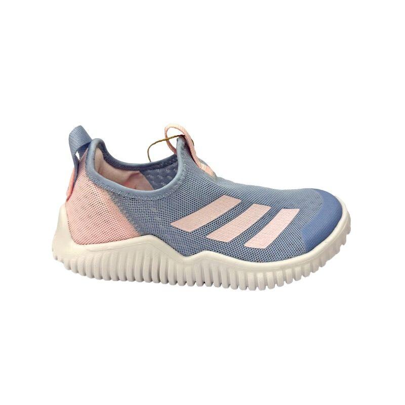 Adidas Rapidazen Fabric Slip Resistant Abrasion Resistant Mid top Kids' Running Shoes Pink Blue ID3372